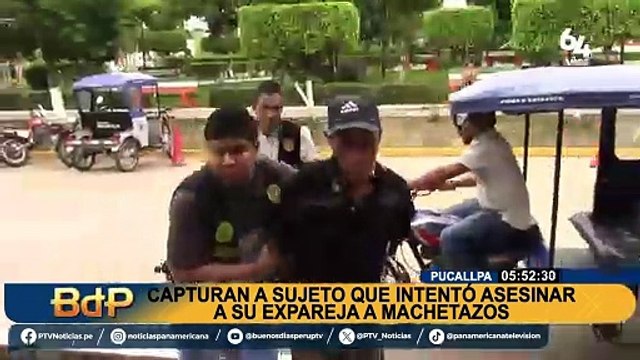 Intento de feminicidio en Pucallpa: detienen a sujeto que casi mata a su expareja a machetazos