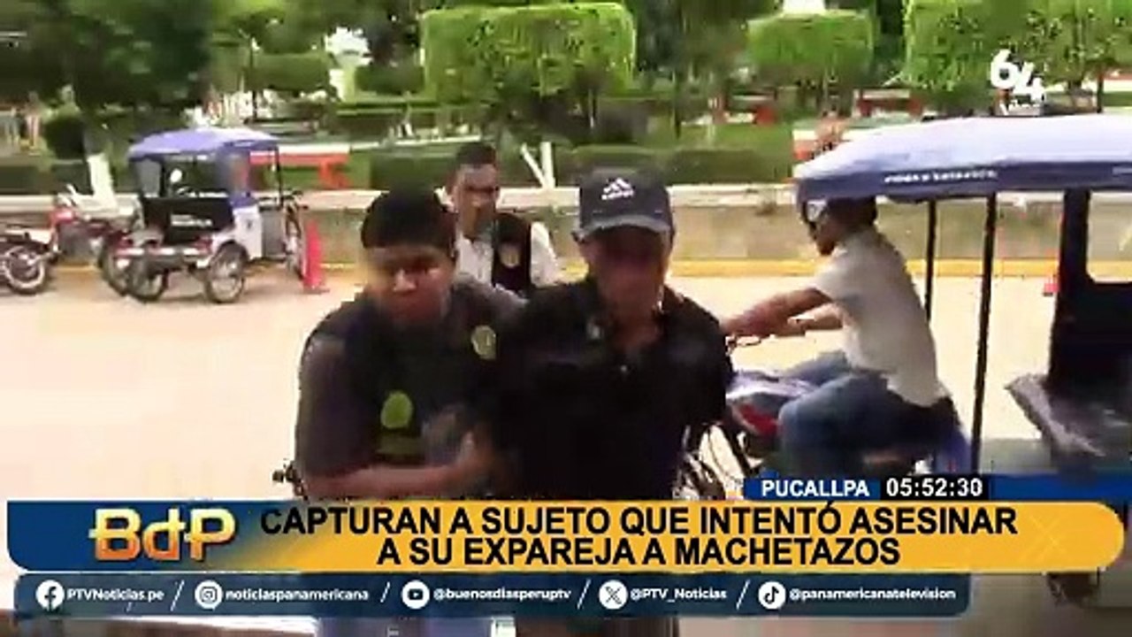 Intento de feminicidio en Pucallpa: detienen a sujeto que casi mata a su expareja a machetazos