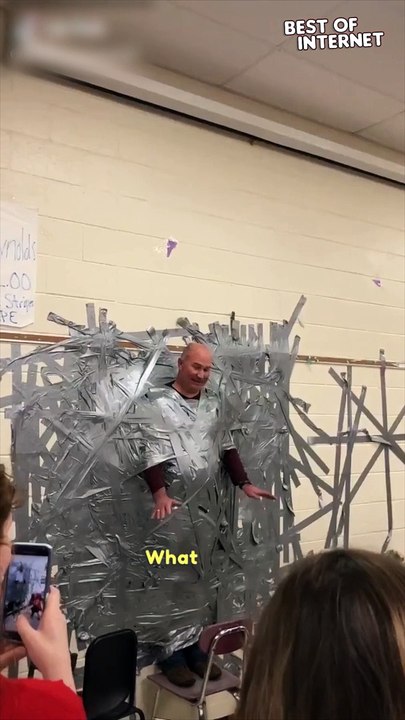 Dad vs. Duct Tape: Hilarious Wall-Sticking Challenge! || Best of Internet