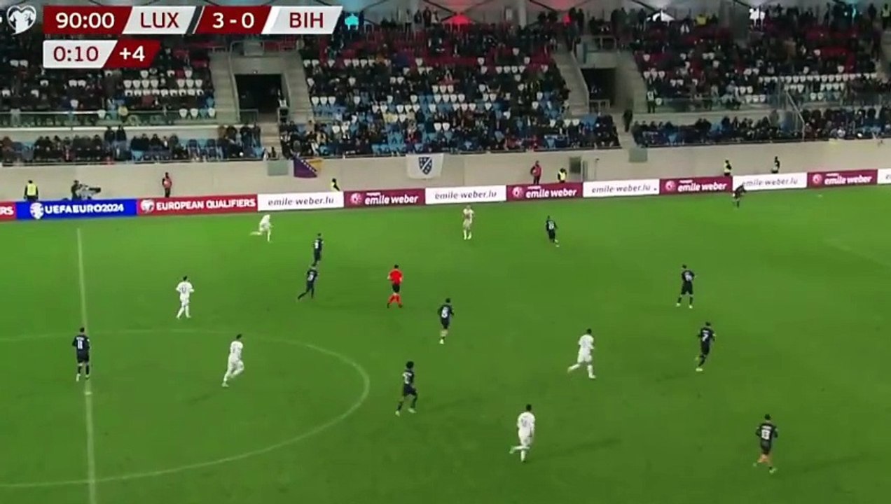 Bosnia & Herzegovina vs Luxembourg - Palestine flag