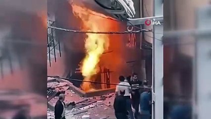 Küçükçekmece'de doğalgaz patlaması