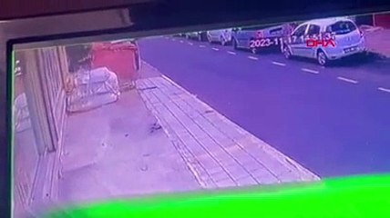 Patlama anı güvenlik kamerasına yansıdı