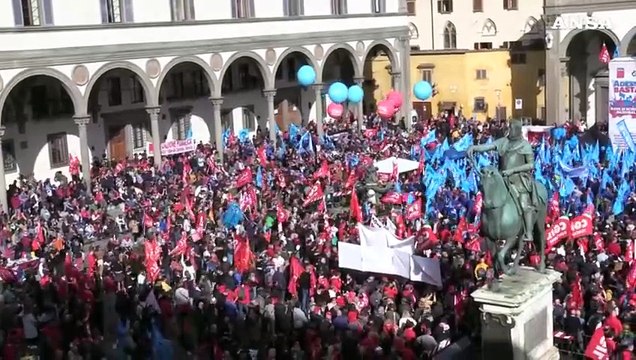 Sciopero Cgil-Uil, in 50 mila a Firenze