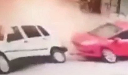 Ankara'da doğalgaz patlaması kamerada