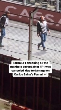 F1 checking all the manhole covers at Las Vegas GP