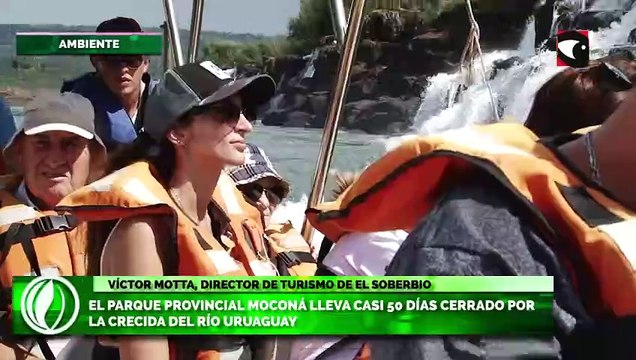 El Parque Provincial Moconá lleva casi 50 días cerrado por la crecida del río Uruaguay