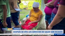Servicios de salud son escasos en Guerrero tras el paso de Otis