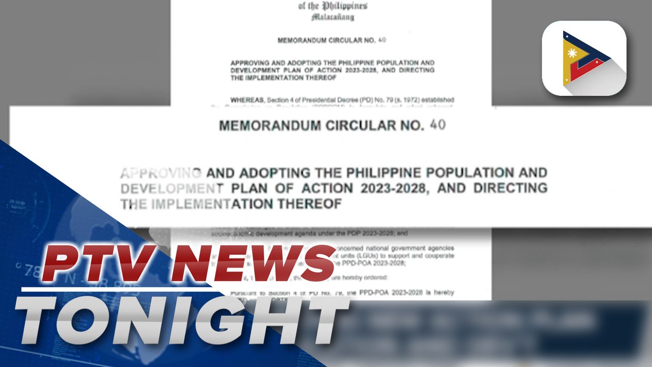 Palace approves new action plan for population and dev’t