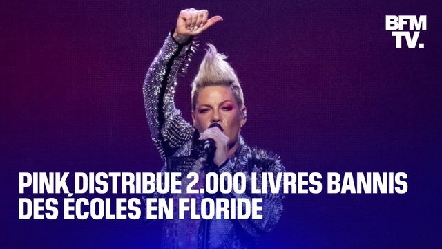 La chanteuse Pink distribue 2.000 livres censurés dans les écoles lors de ses concerts en Floride