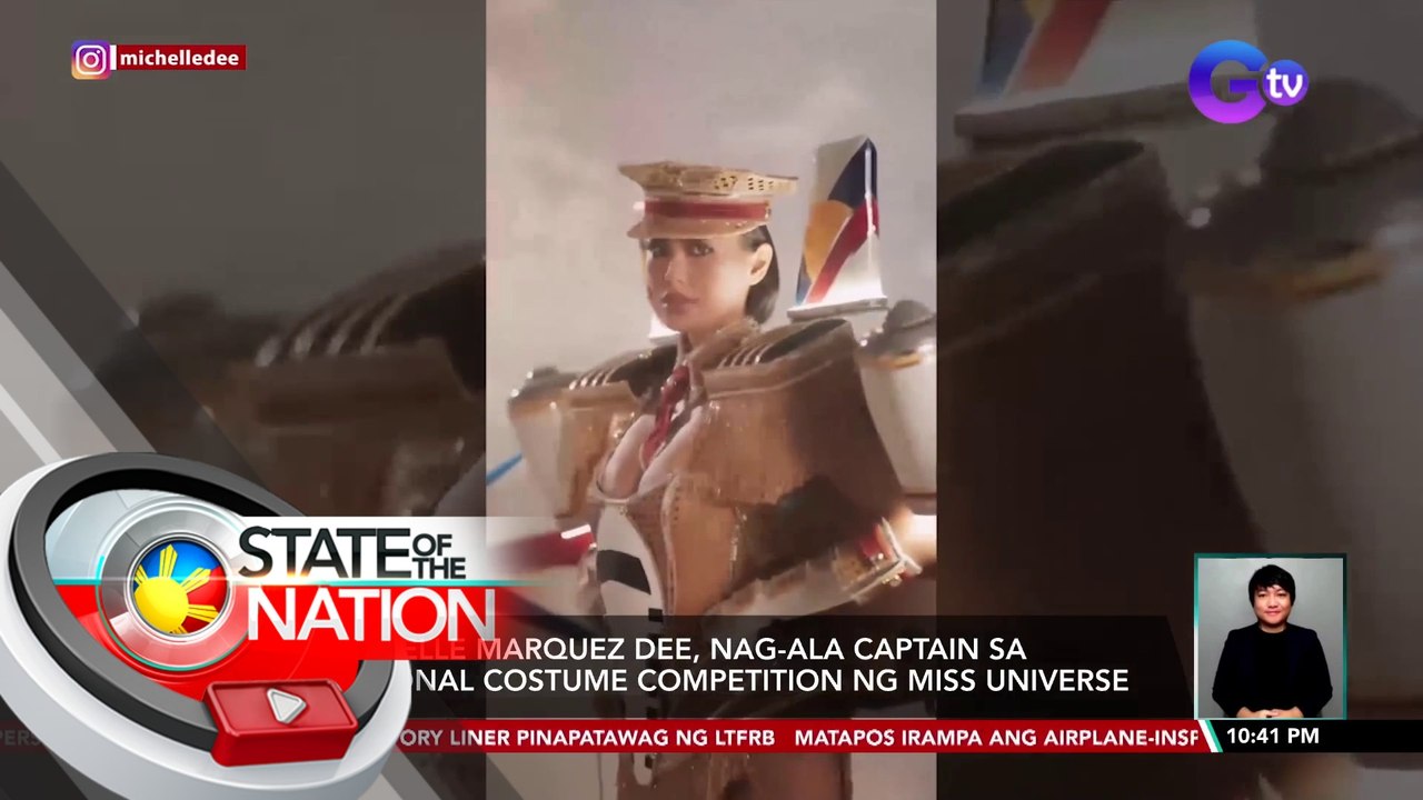 Michelle Marquez Dee, nag-ala captain sa national costume competition ng Miss Universe | SONA
