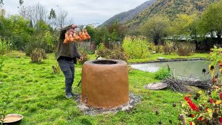 Recipe For Rustic Tandoor Pizza! How To Cook A Giant And Very Tasty Pizza_
