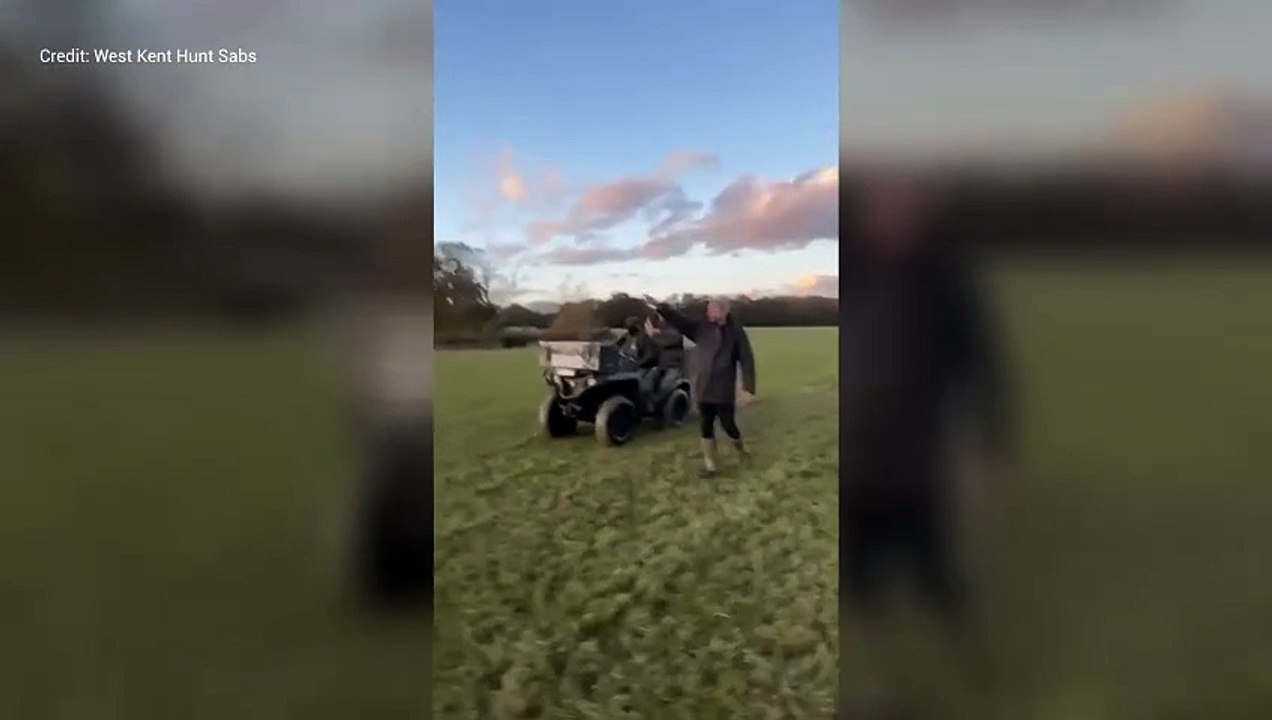 Man clashes with hunt saboteurs in Bethersden