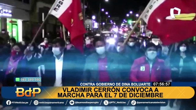 Prófugo Vladimir Cerrón convoca a marcha contra el gobierno de Dina Boluarte el 7 de diciembre