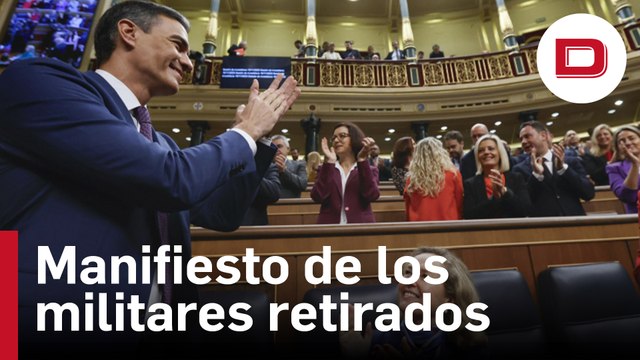 Medio centenar de militares retirados firman un manifiesto en el que reclaman la destitución de Sánchez