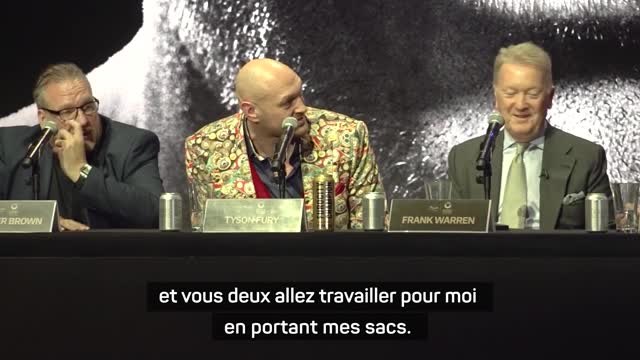Poids Lourds - Fury insulte copieusement Usyk pendant une conférence de presse