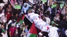 عقب صلاة الجمعة.. مسيرات في الأردن ورام الله تضامنًا مع أهالي غزة