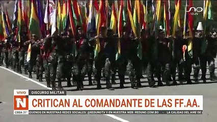 Critican discurso del jefe de las FFAA