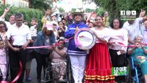 Tres calles nuevas entregadas a las familias de la colonia Nicarao, Managua