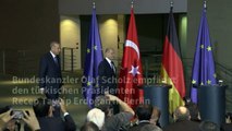 Scholz betont bei Erdogan-Besuch Selbstverteidigungsrecht Israels