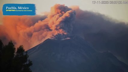 Alerta amarilla por actividad de volcán Popocatépelt