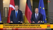 Cumhurbaşkanı Erdoğan'dan Berlin'de Almanya'ya İsrail tepkisi: Bizim Holokost geçmişimiz yok, borcu olanlar rahat konuşamıyor