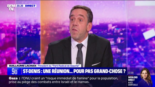 Rencontres de Saint-Denis: La plupart des participants ont dit qu'ils ne voulaient pas élargir le cadre d'ouverture du référendum en France parce que le pays est fracturé , rapporte Guillaume Lacroix (PRG)