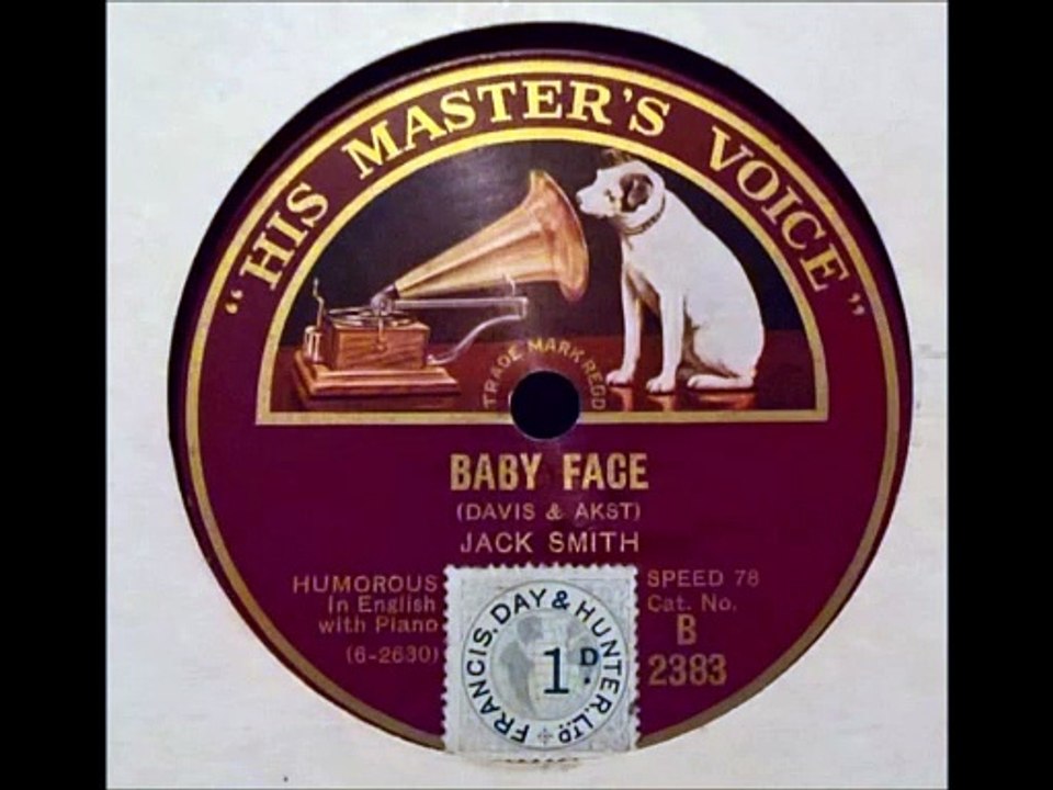 Jack Smith - Baby Face (1926)