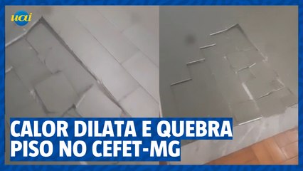 Calor provoca ruptura de piso em escola de Belo Horizonte