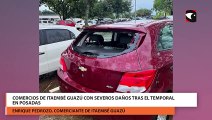 Temporal en Posadas dejó a comerciantes de Itaembé Guazú con severos daños en sus locales