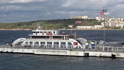 Bozcaada ve Gökçeada'ya yapılacak feribot seferlerine fırtına engeli