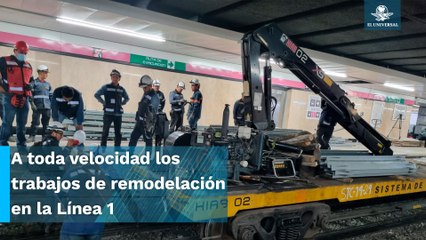 Obras en segundo tramo de L1 van a mejor ritmo que el primero, afirma Batres