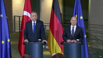 Cumhurbaşkanı Erdoğan'ın Almanya Başbakanı Scholz ile basın toplantısı dünya basınında