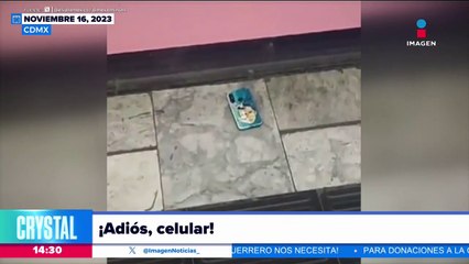 VIDEO: Celular explota en estación del Metro de la CDMX