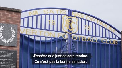 Everton - Le président du comité des supporters déplore "une sanction inappropriée"