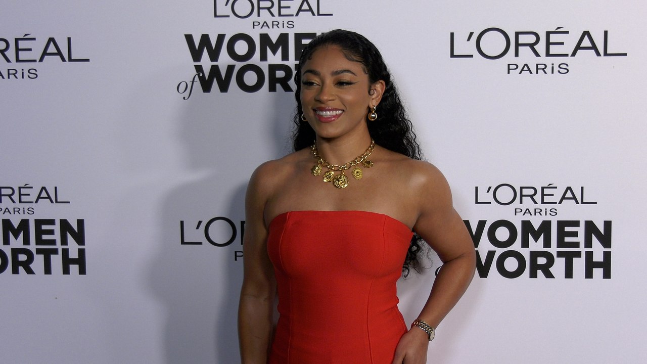 Jasmine Shenice Brown 2023 L’Oréal Paris’ Women of Worth Gala Black Carpet Fashion