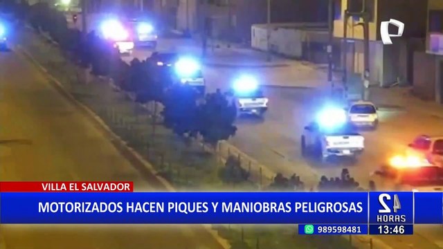 VES: motociclistas realizan piques ilegales y maniobras temerarias