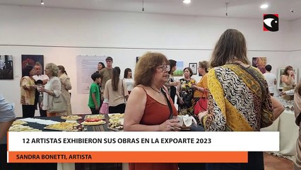 12 artistas exhibieron sus obras en la expoarte 2023