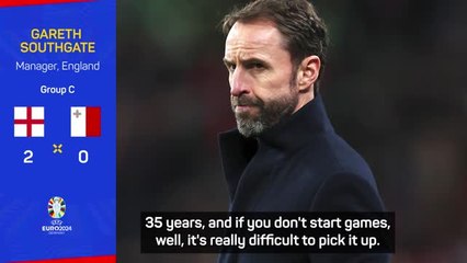 'Not the level' - Southgate on England performance
