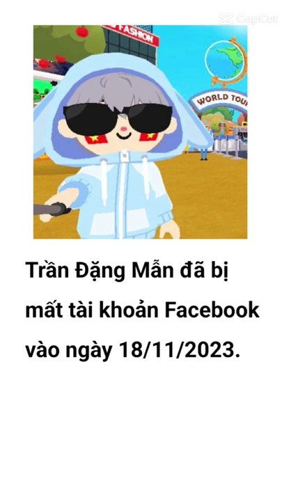 Trần Đặng Mẫn đã bị mất tài khoản của Facebook vào ngày 18/11/2023