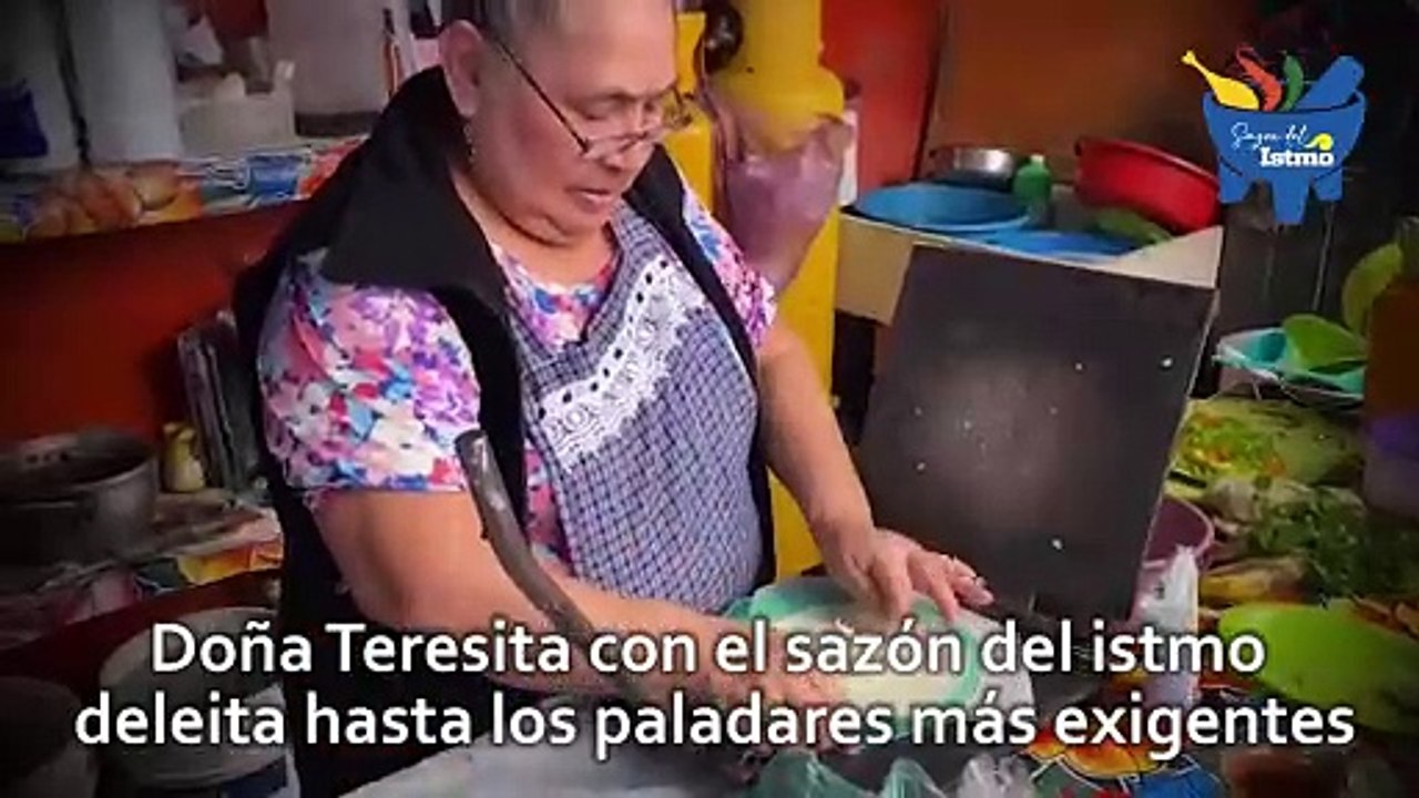 Doña Teresita con sus platillos con el sazón del istmo deleita hasta los paladares más exigentes