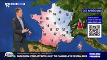 De la pluie sur la moitié nord de la France, avec des températures comprises entre 11°C et 22°C...  La météo de ce samedi 18 novembre
