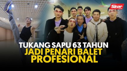 Tukang sapu 63 tahun jadi penari balet profesional