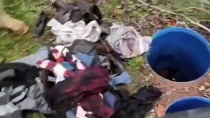 Diyarbakır'da EYP ve teröristlere ait yaşam malzemeleri ele geçirildi