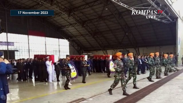 Upacara Pelepasan Jenazah Pilot Super Tucano TNI AU yang Jatuh di Pasuruan