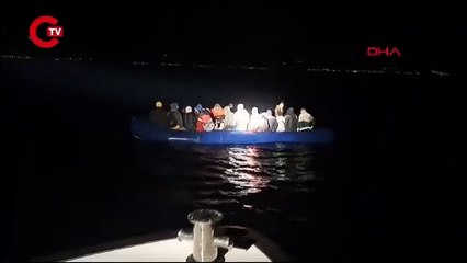 Yunanistan'dan itilen 72 kaçak göçmen kurtarıldı!