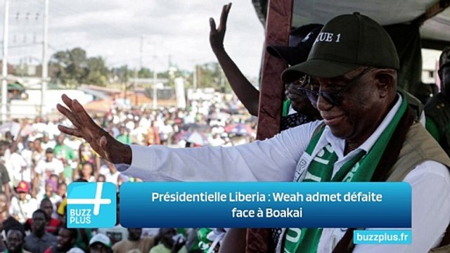 Présidentielle Liberia : Weah admet défaite face à Boakai