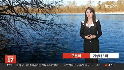 [날씨] 내일 추위 풀려…스모그 영향, 서쪽 미세먼지