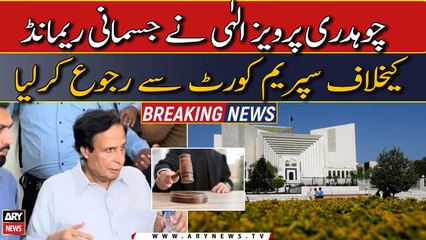 Ch. Pervaiz Elahi approaches Supreme Court against physical remand