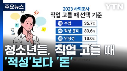 "직장은 '적성'보다 '수입' 중요...국가기관보다 대기업 선호" / YTN