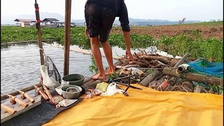 camp fishing ke 84 Sampe di gubuk atas air terbengkalai Sedikit Ketakutan Di Malam nya